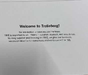 WELCOME TO TRELLEBORG CARD